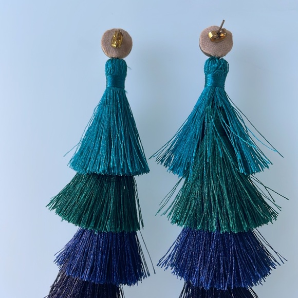 Anthropologie fiesta drop tassel earring - Picture 3 of 3